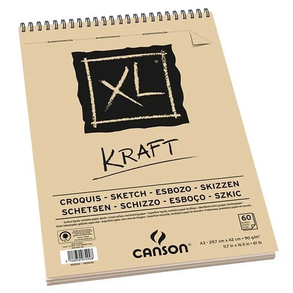 XL Kraft Sketch Paper Block - Buy hobby at YarnLiving